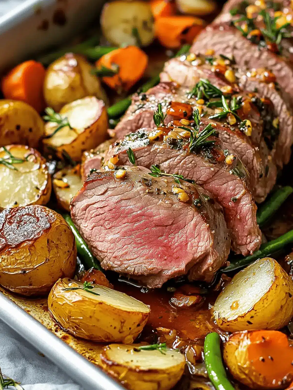 Beef Tenderloin Sheet Pan Dinner