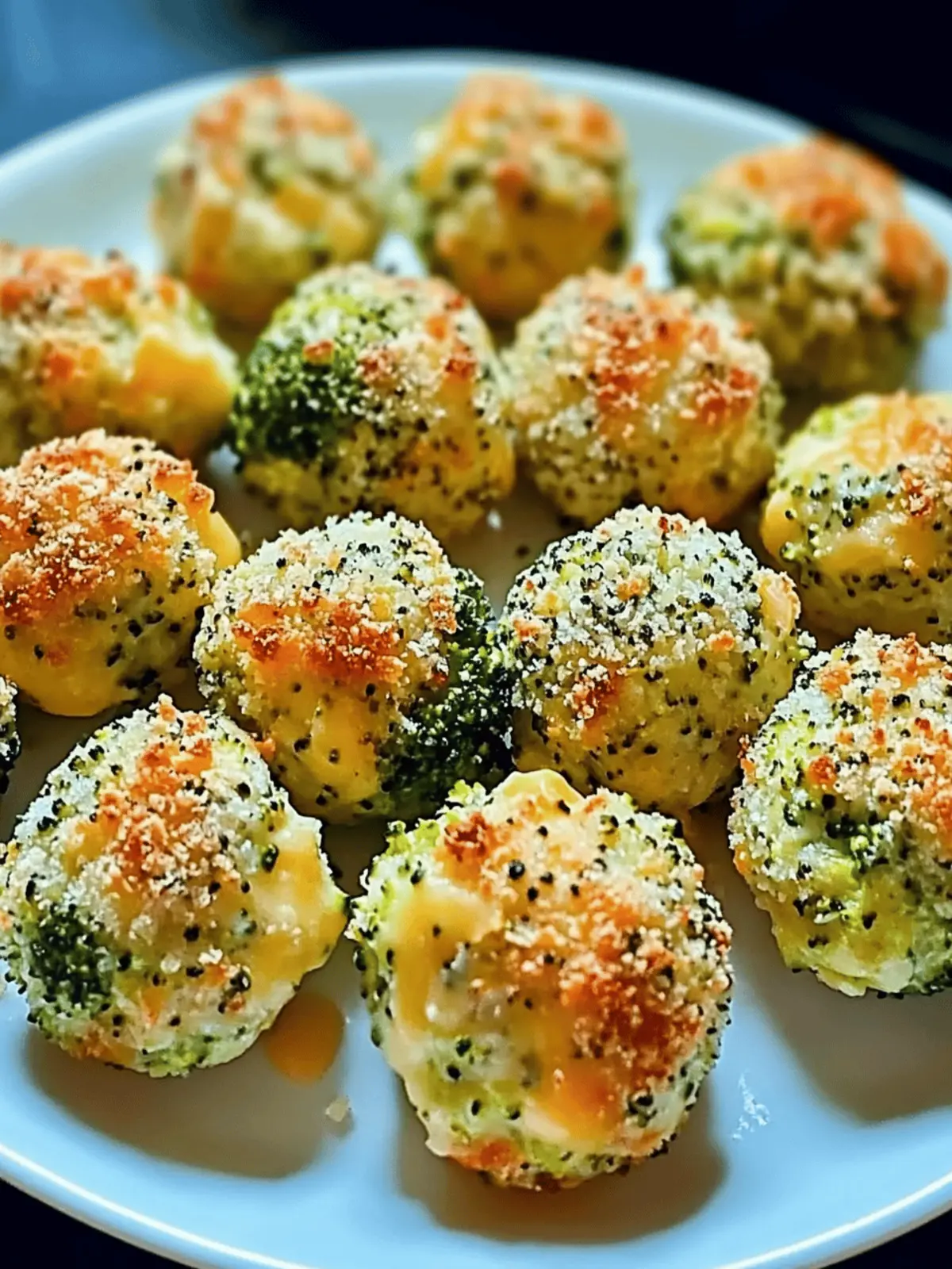 Baked Broccoli Cheese Balls