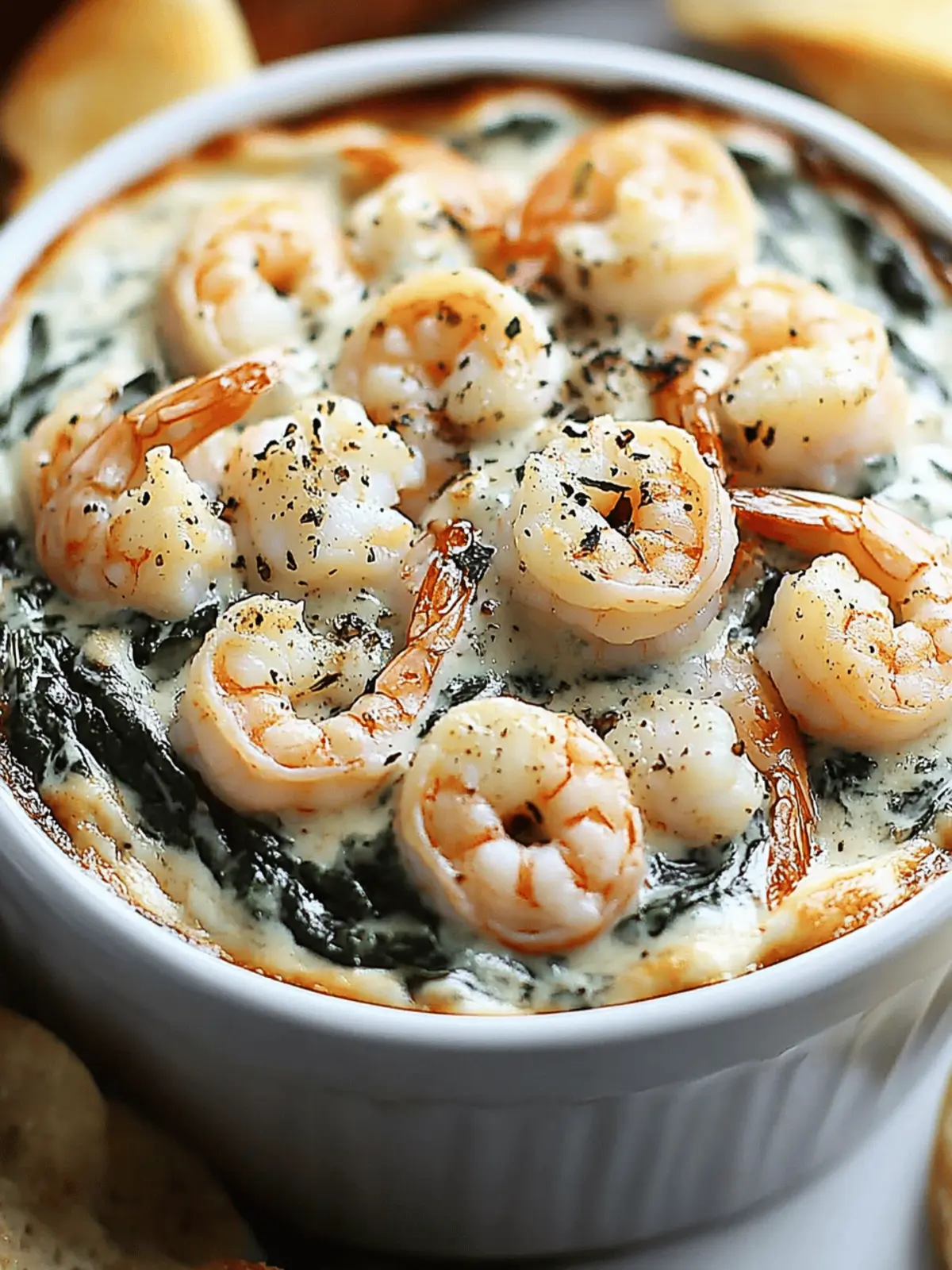 Creamy Shrimp & Crab Spinach Dip