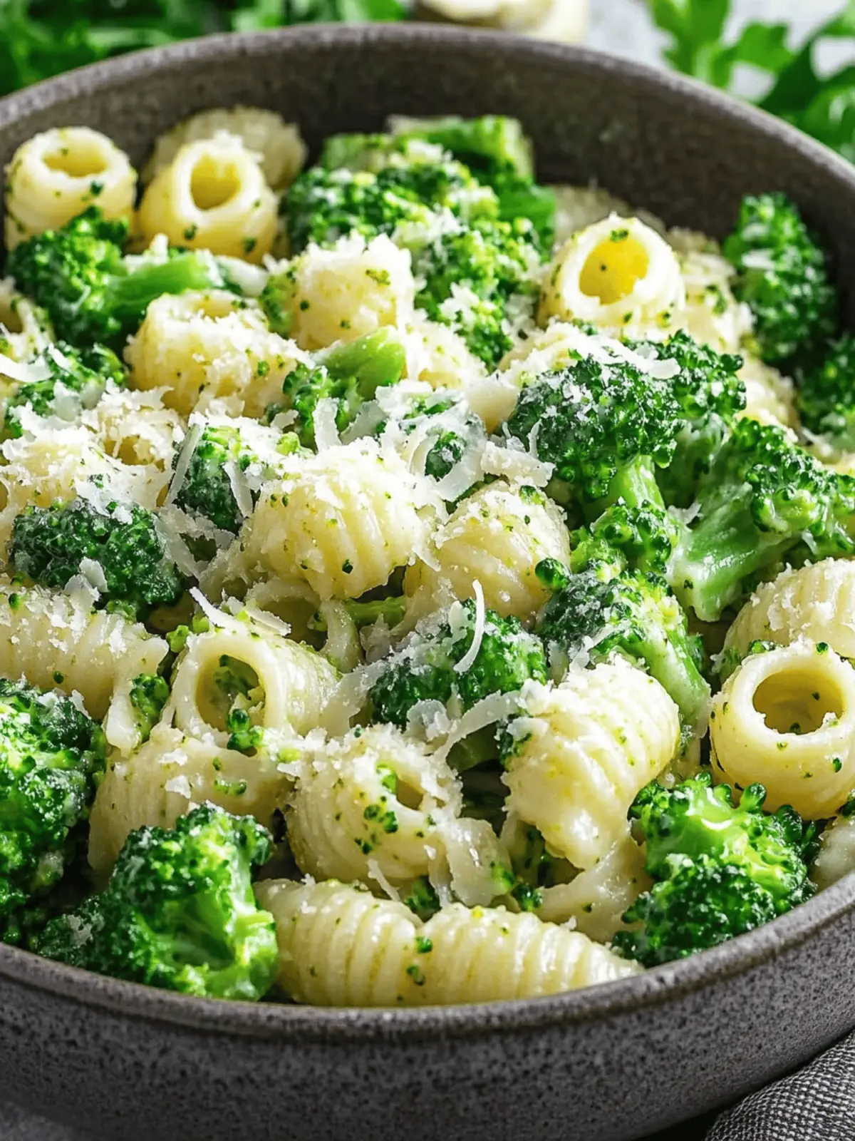 Broccoli Pasta Garlic Parmesan