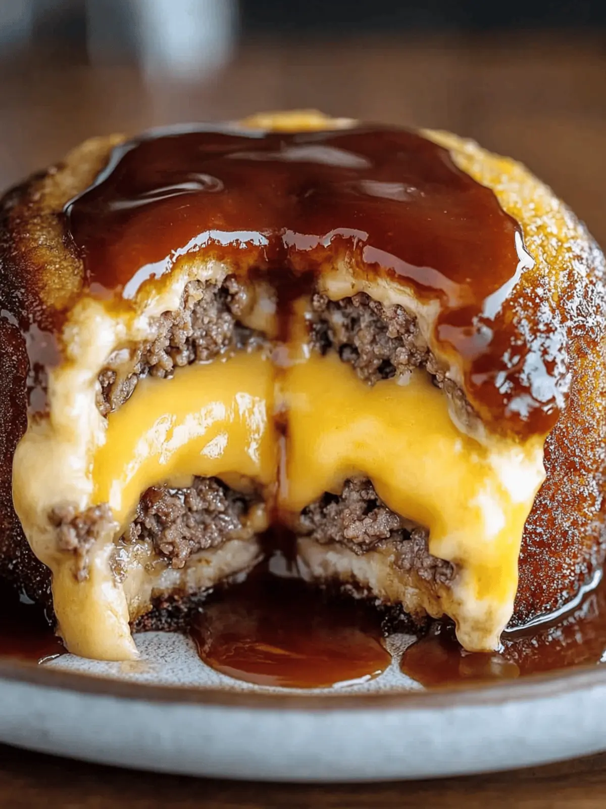 Cheeseburger Lava Cake Molten Melt: Ultimate Comfort Food Treat 3 Cheeseburger Lava Cake Molten Melt