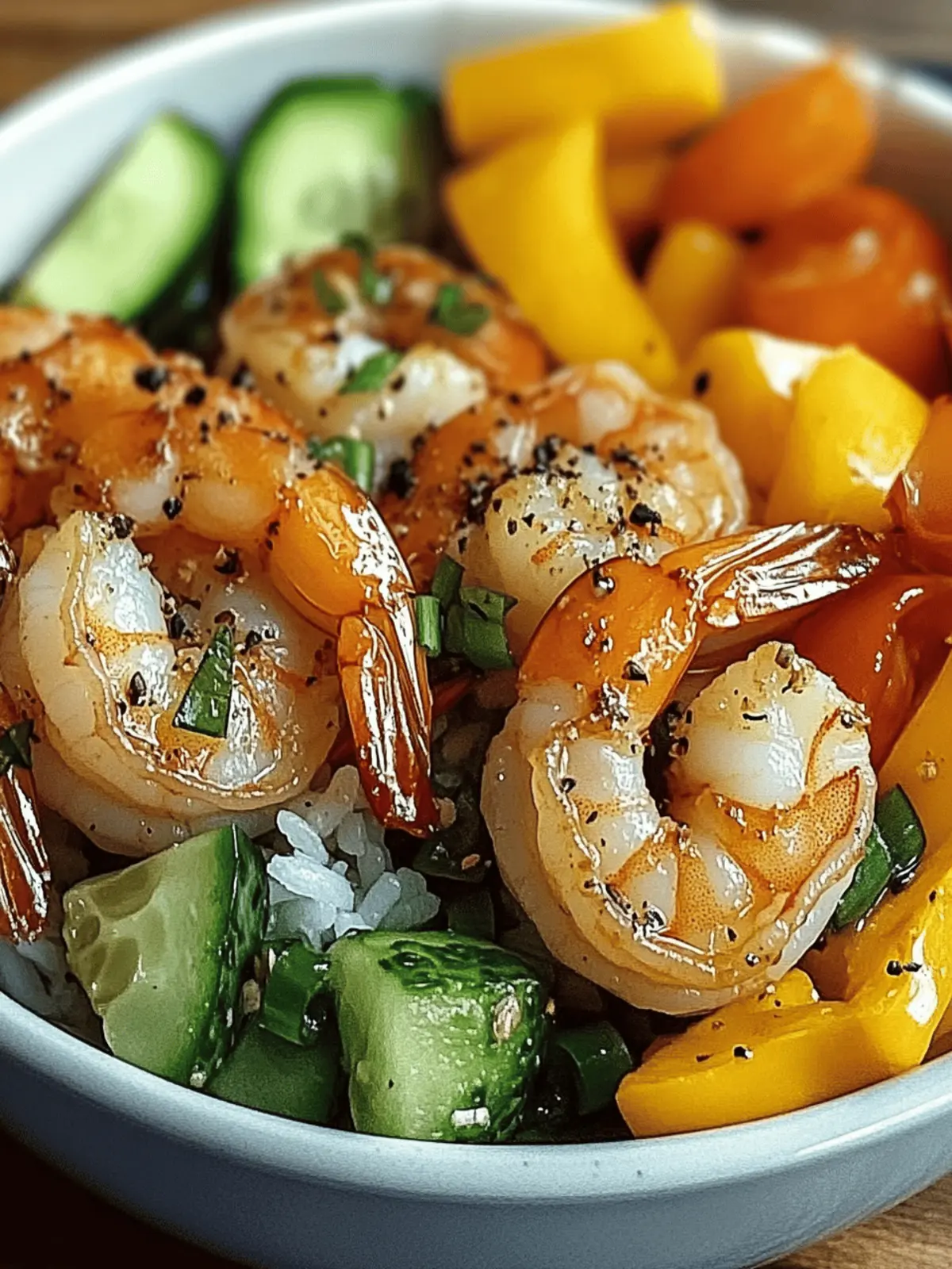 Zesty Shrimp Veggie Bowl