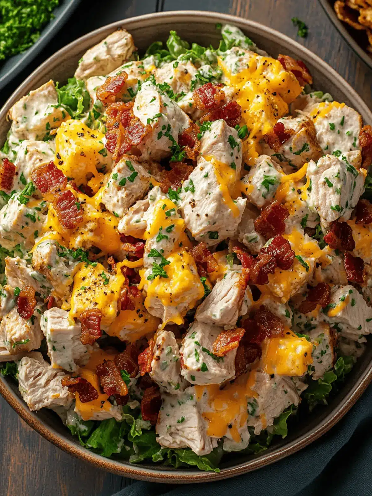 Irresistible Cheddar Bacon Ranch Turkey Salad for Delicious Leftovers
