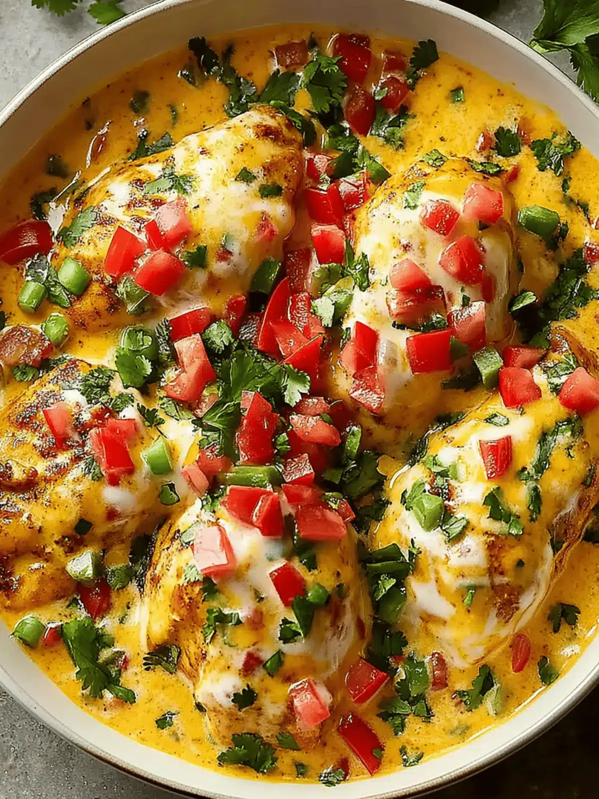 Mexican Chicken with Cheese Sauce