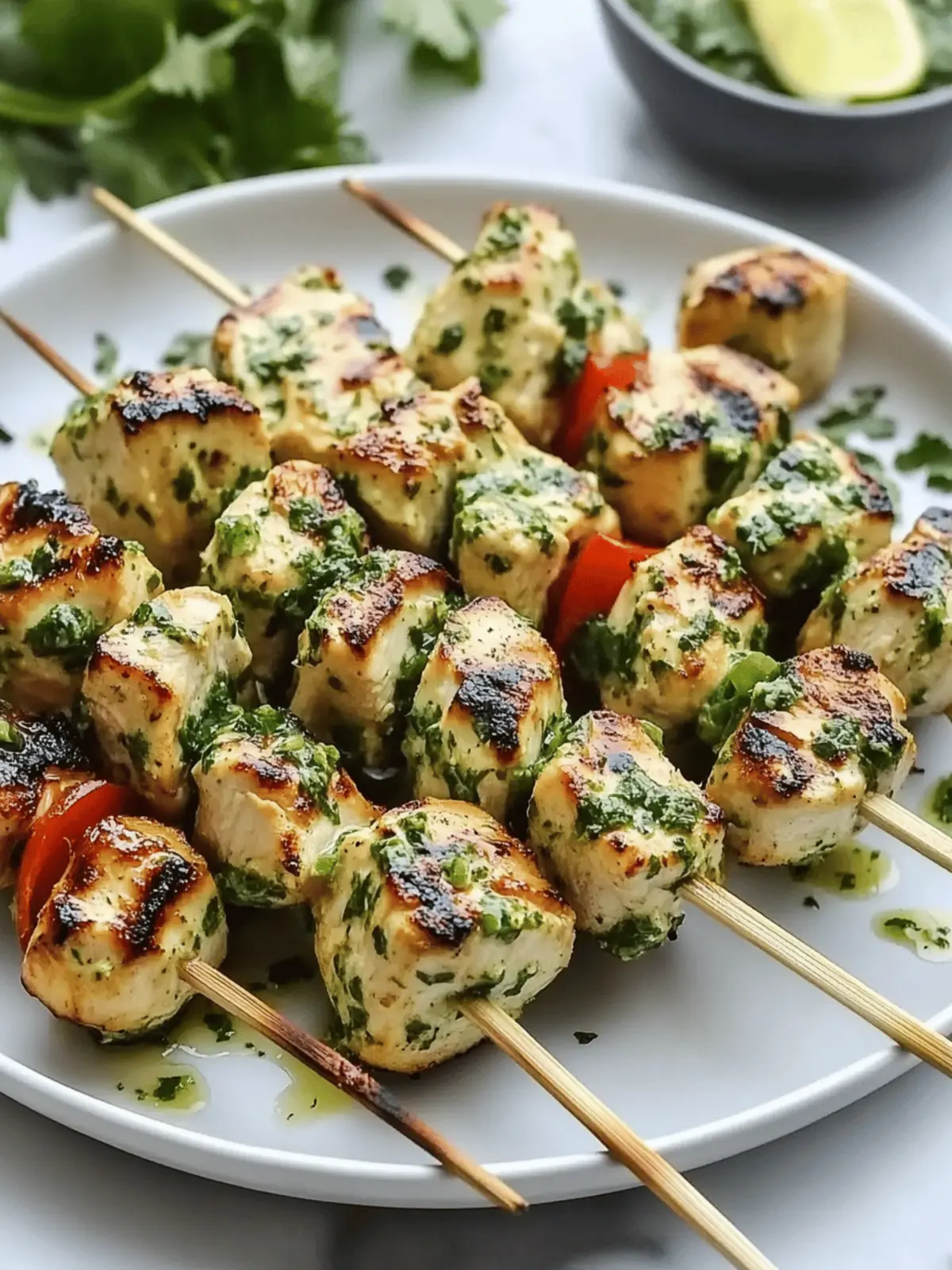Grill Perfect Green Goddess Chicken Skewers for Flavorful Bliss 4 Green Goddess Chicken Skewers