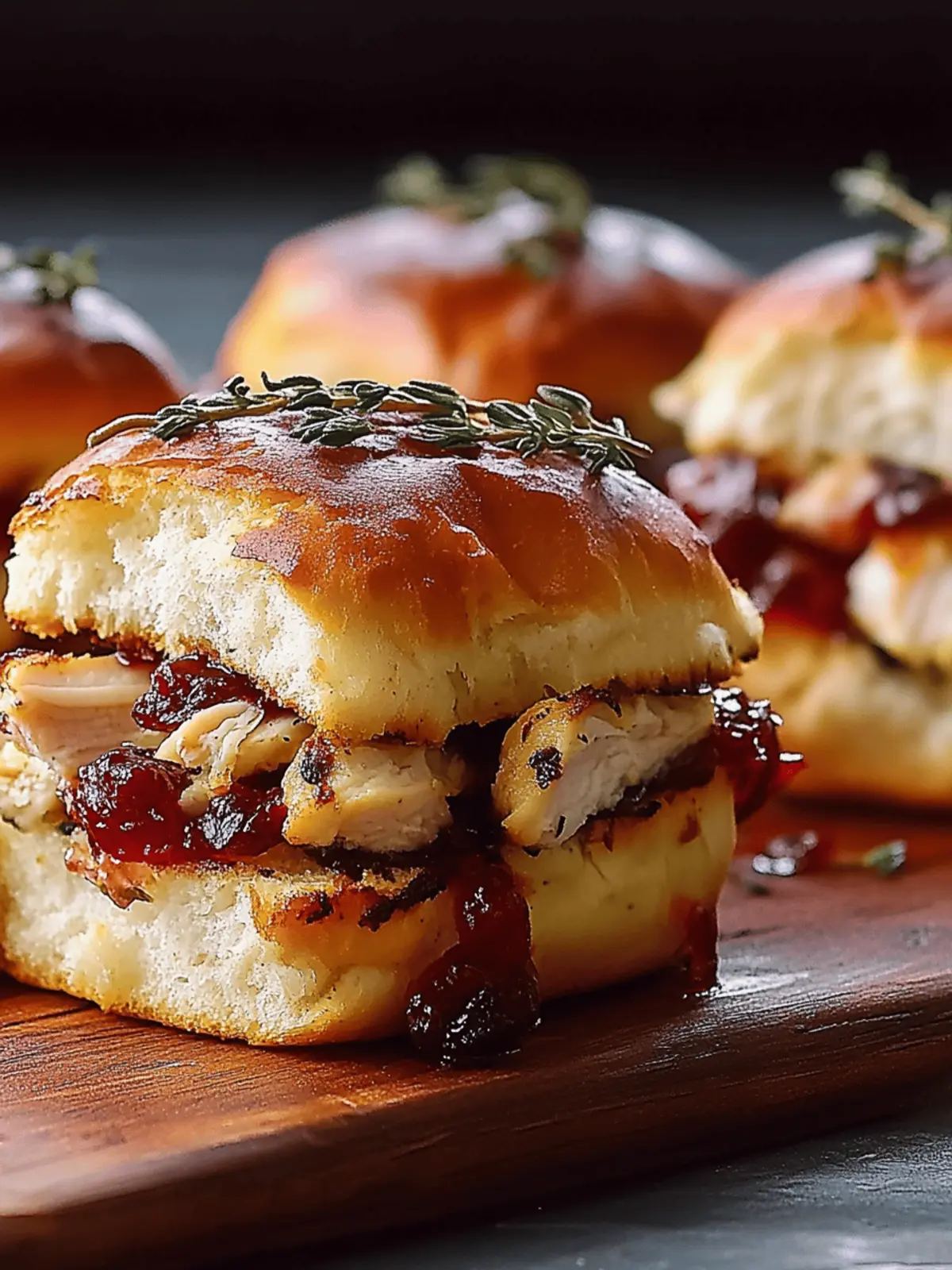 Cranberry Turkey Sliders: Easy Flavor-Packed Party Bites 2 Cranberry Turkey Sliders