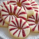 Crispy Peppermint Candy Cane Cookies