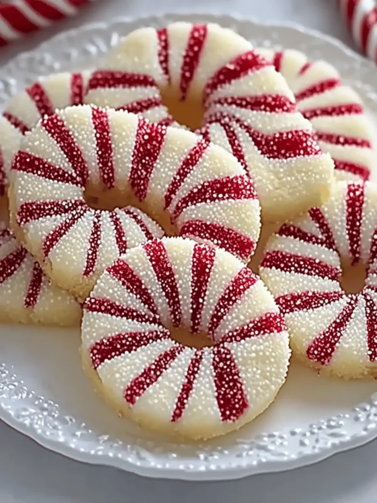 Crispy Peppermint Candy Cane Cookies