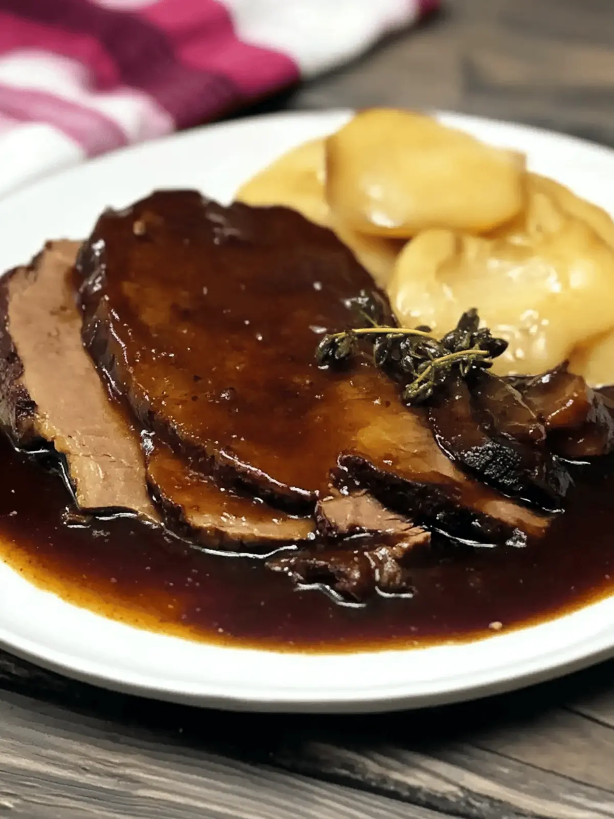 Oma's Slow-Cooked Marinated Beef With Gravy (Sauerbraten)