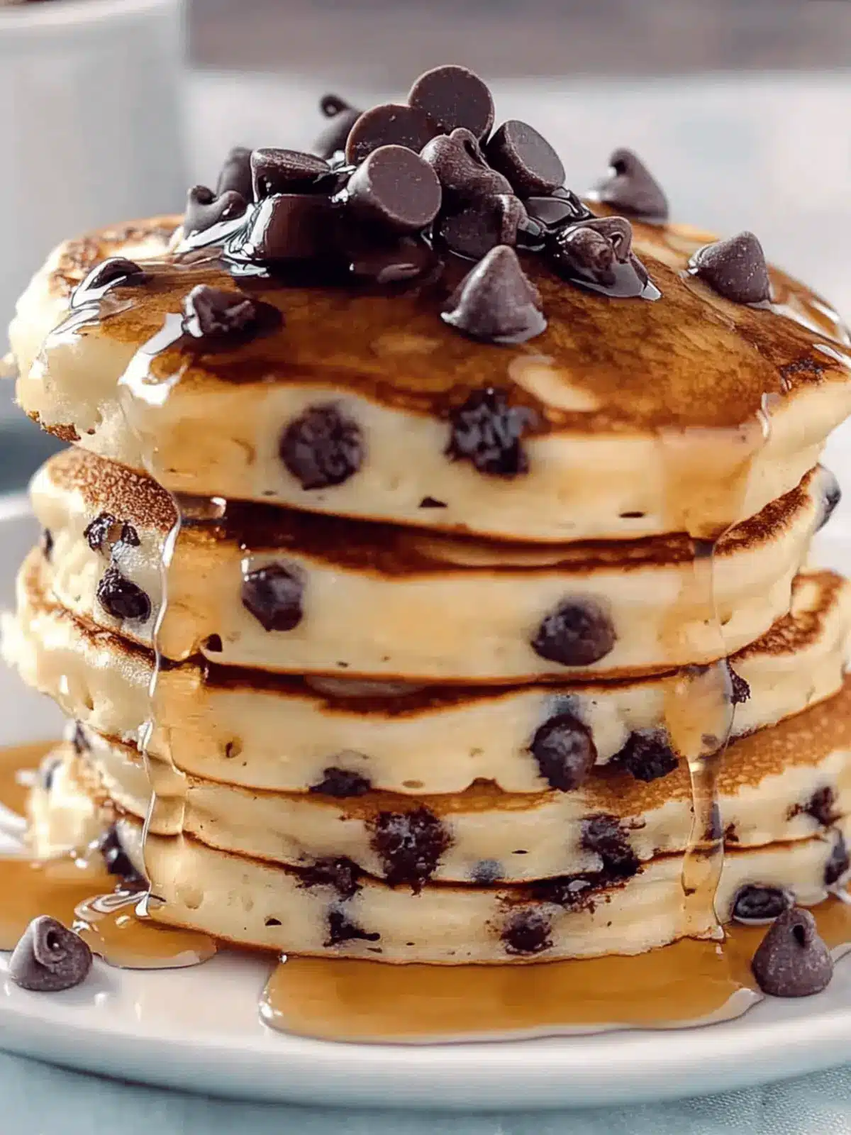 Chocolate Chip Pancakes Morning