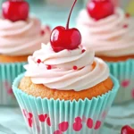 Small Batch Cherry Almond Cupcakes