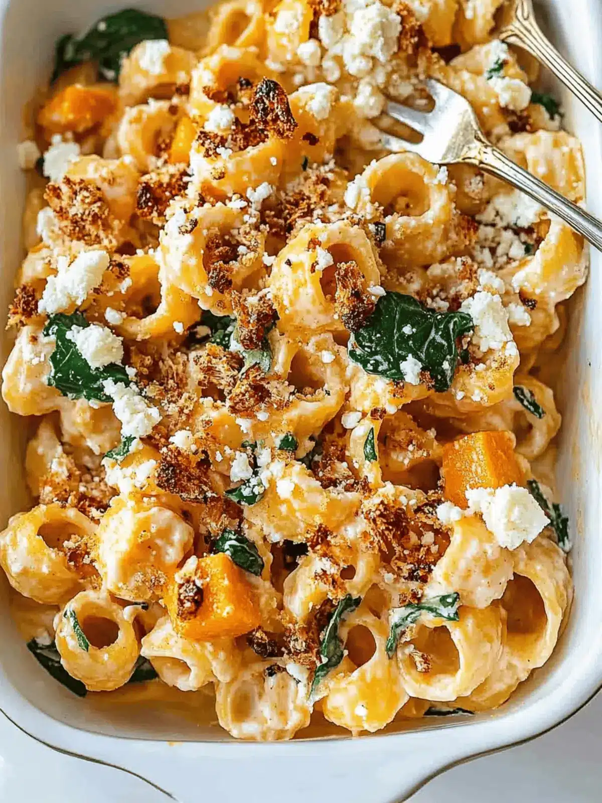 Pumpkin Feta Pasta