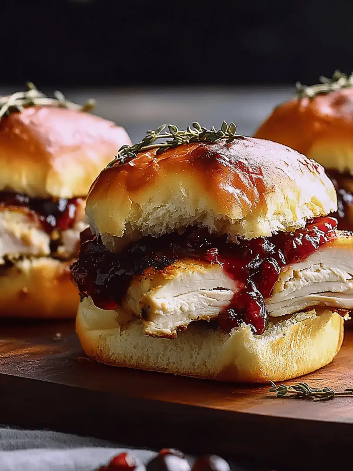 Cranberry Turkey Sliders