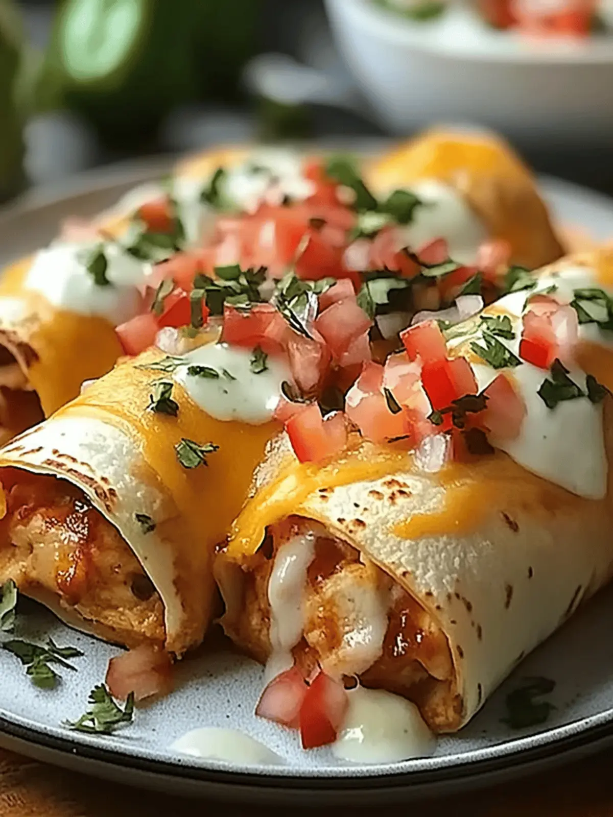 Deliciously Cheesy Baked Chicken Chimichangas You’ll Love 3 Baked Chicken Chimichangas