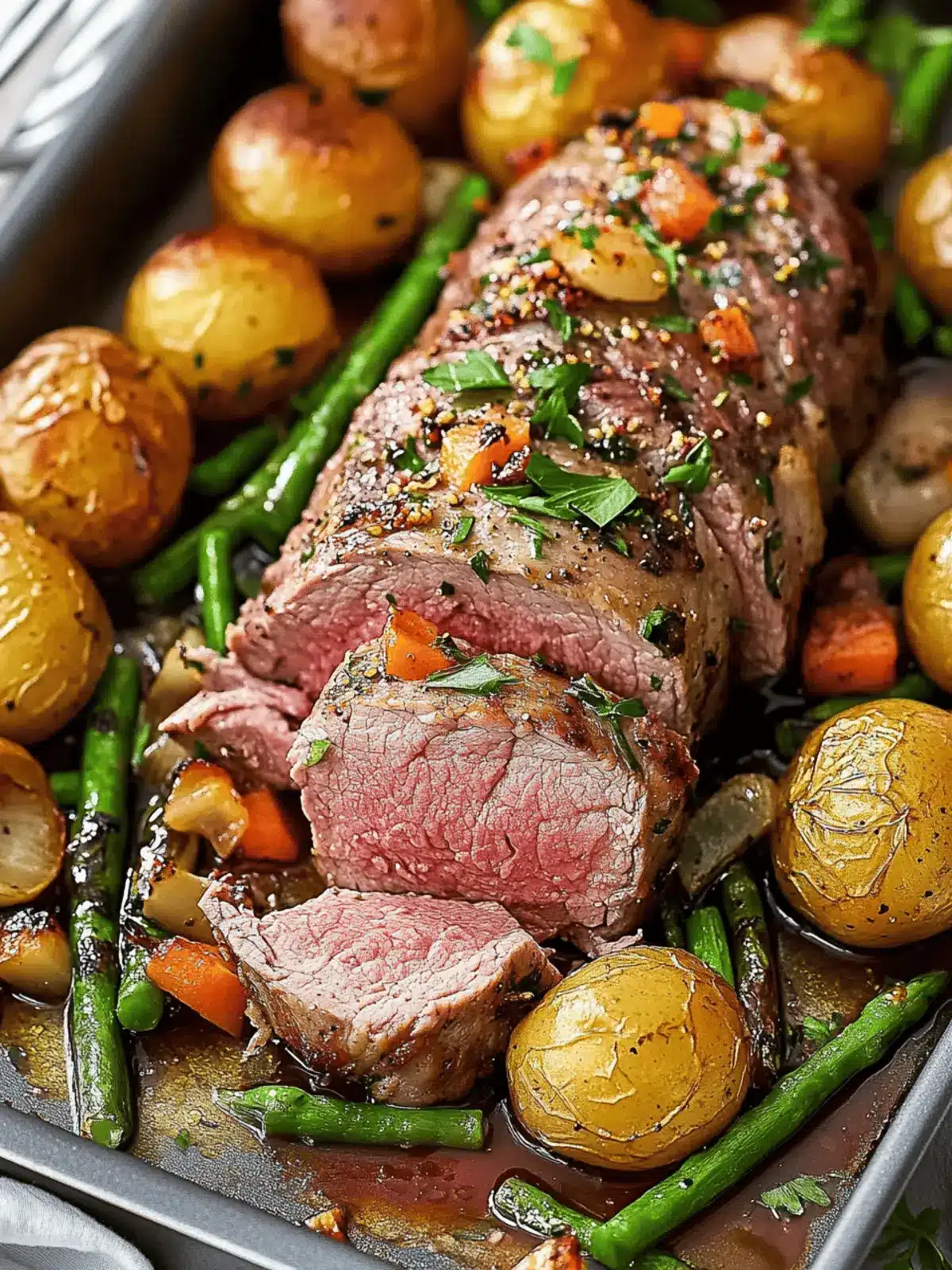 Beef Tenderloin Sheet Pan Dinner