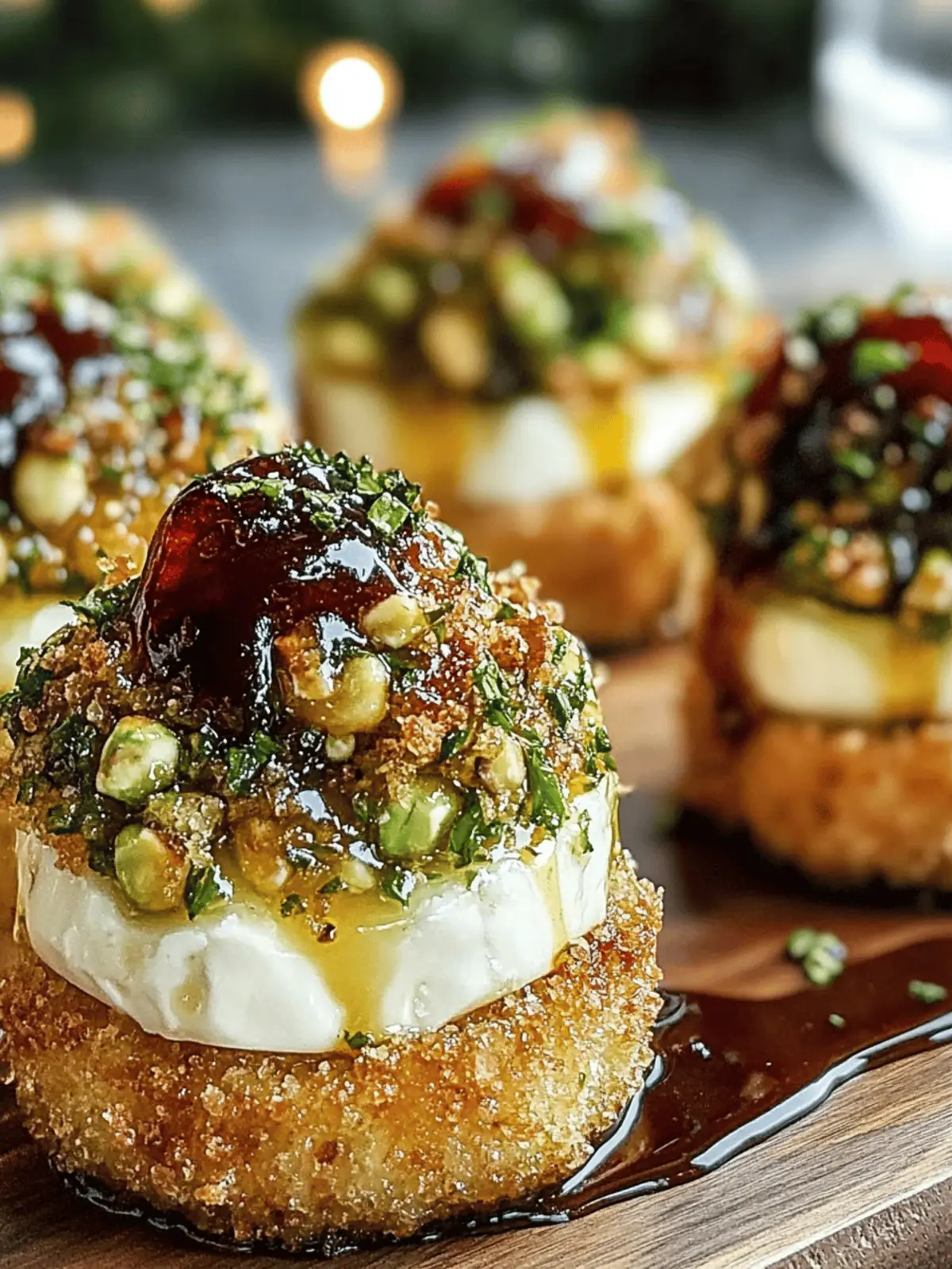 Pistachio-Crusted Brie Bites