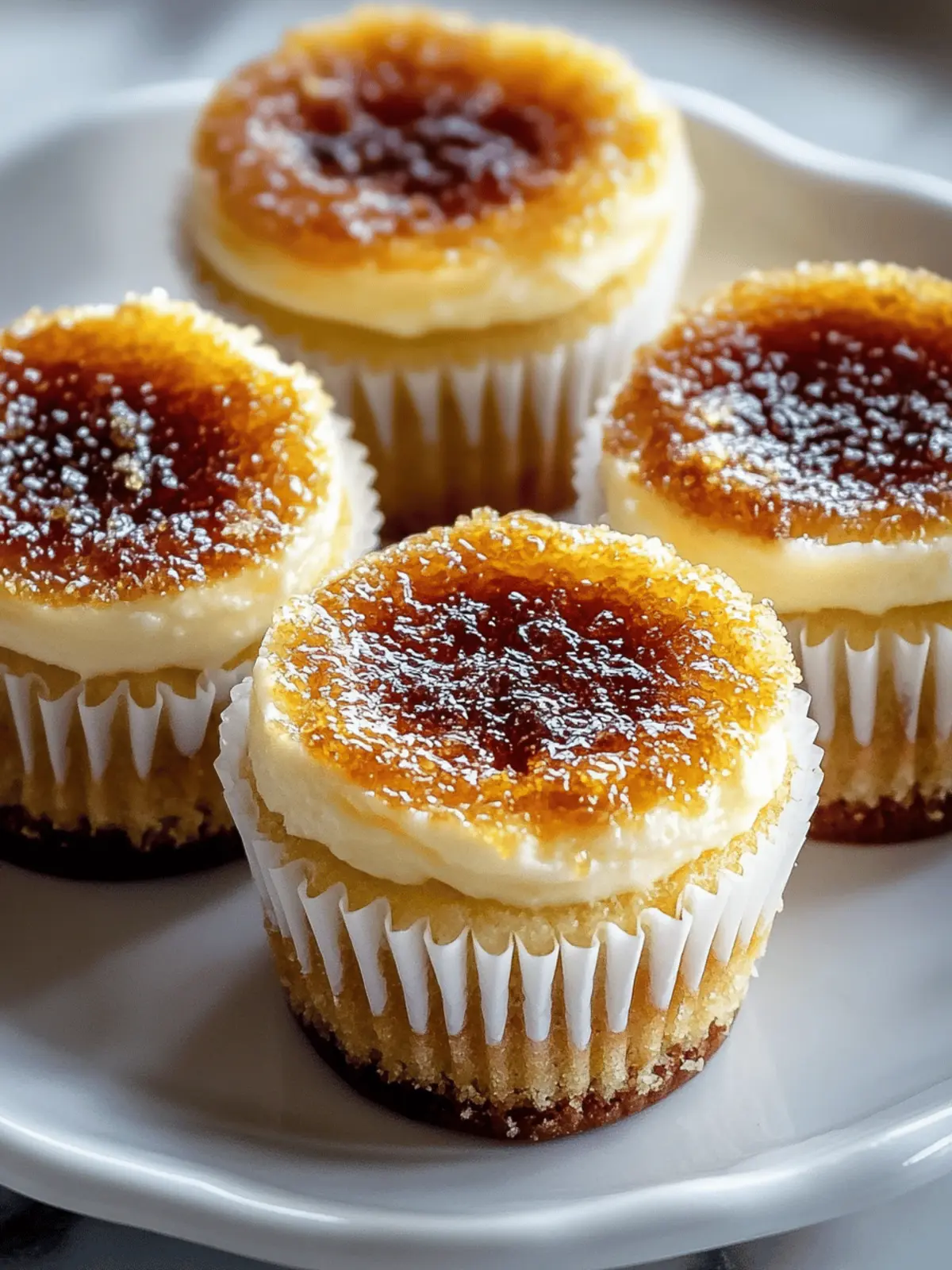 Decadent Vanilla Bean Crème Brûlée Cheesecake Cupcakes Await 2 Vanilla Bean Crème Brûlée Cheesecake Cupcakes