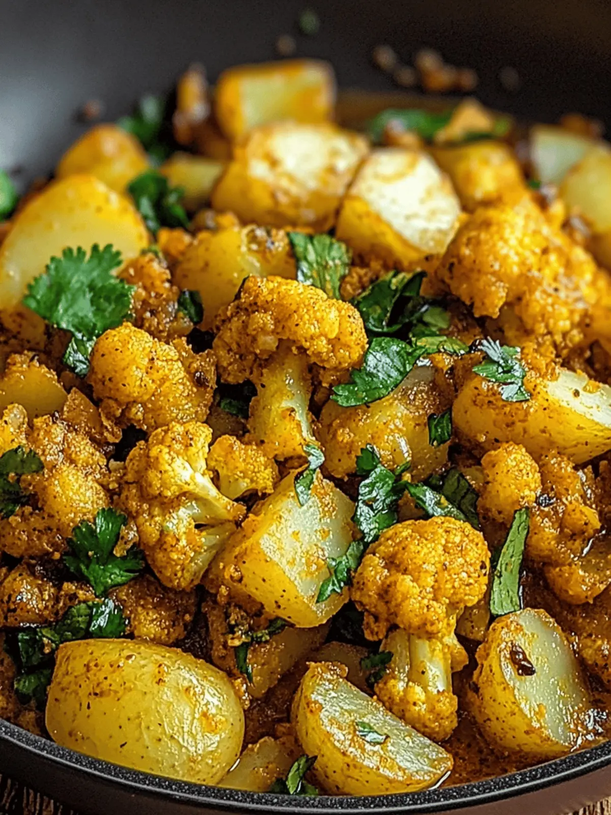 Aloo Gobi (Indian Spiced Potatoes and Cauliflower)