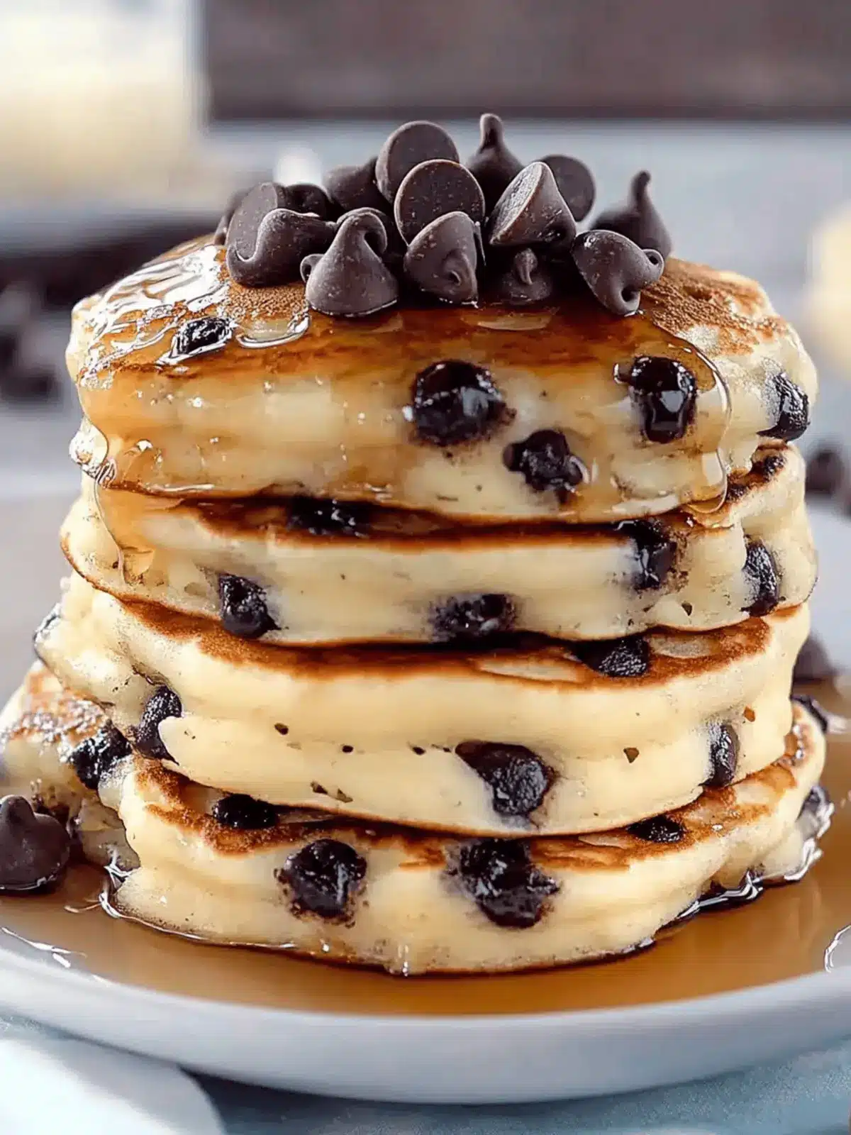 Indulge in Chocolate Chip Pancakes Morning Bliss 4 Chocolate Chip Pancakes Morning
