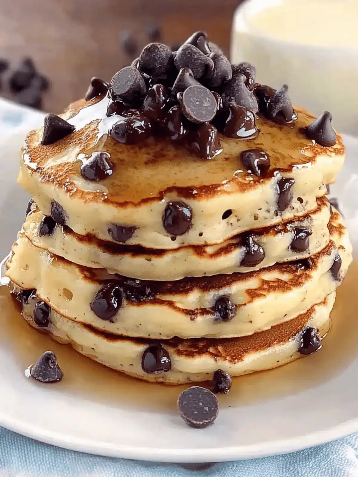 Indulge in Chocolate Chip Pancakes Morning Bliss 2 Chocolate Chip Pancakes Morning