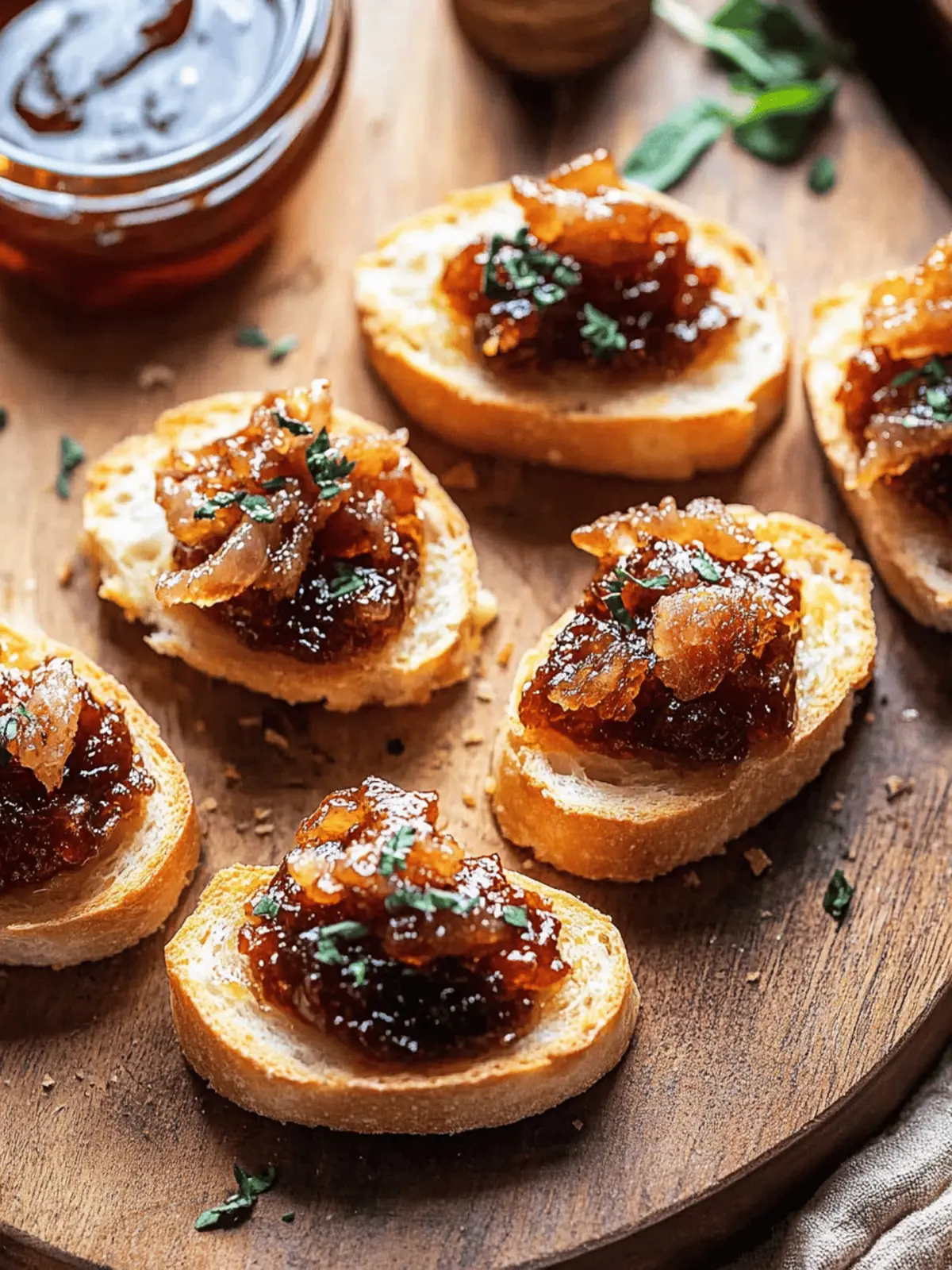 Bourbon Bacon Jam Crostini
