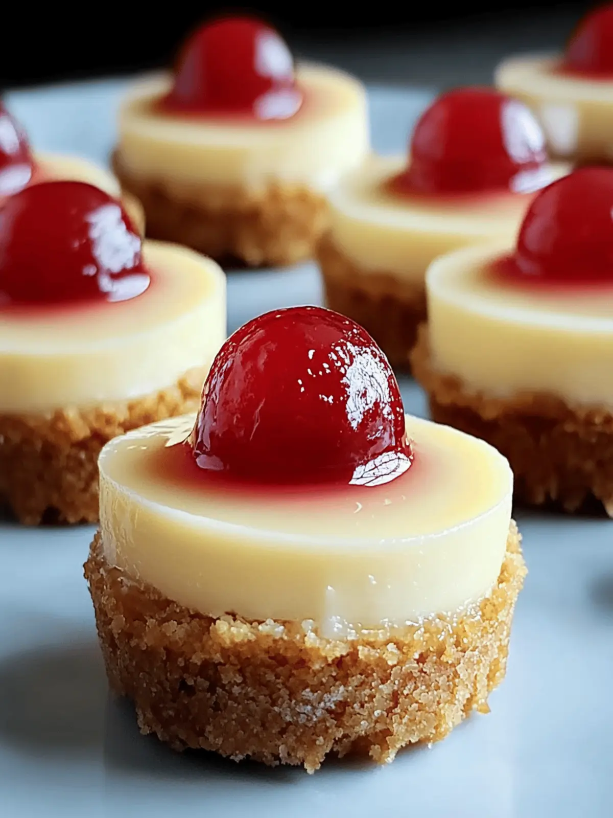 Mini Cheesecakes with Vanilla Wafer Crust