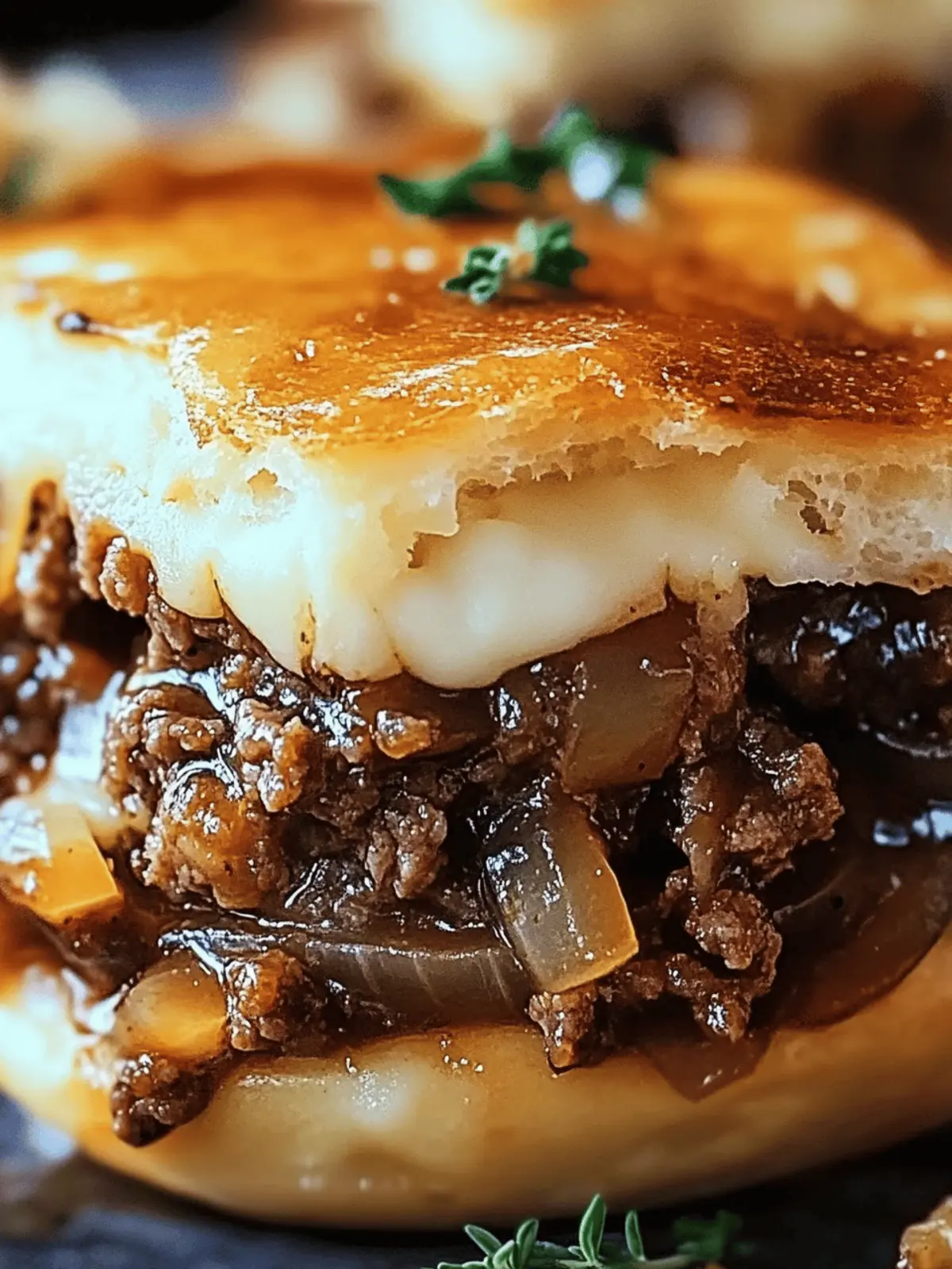 French Onion Beef Sloppy Joes