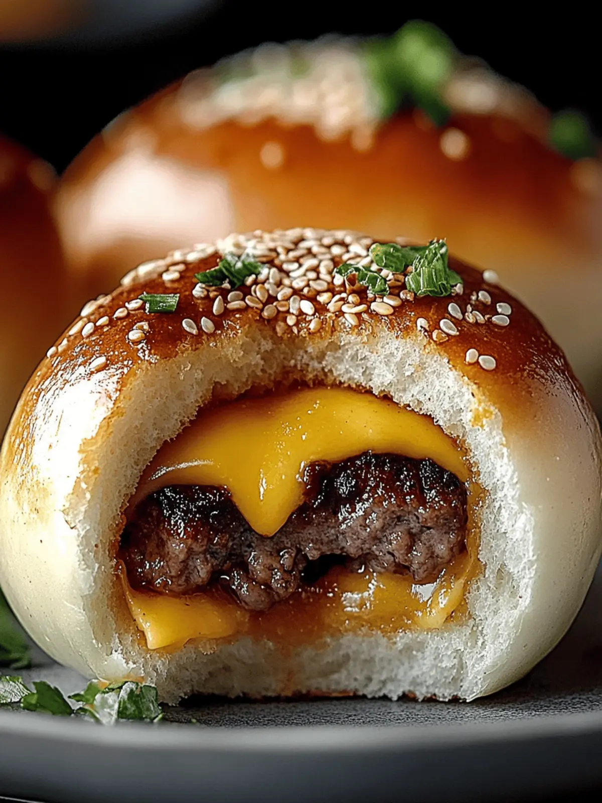 Cheeseburger Bombs