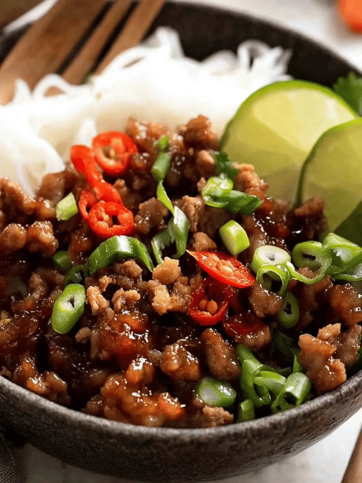 Vietnamese Caramelised Pork Bowls