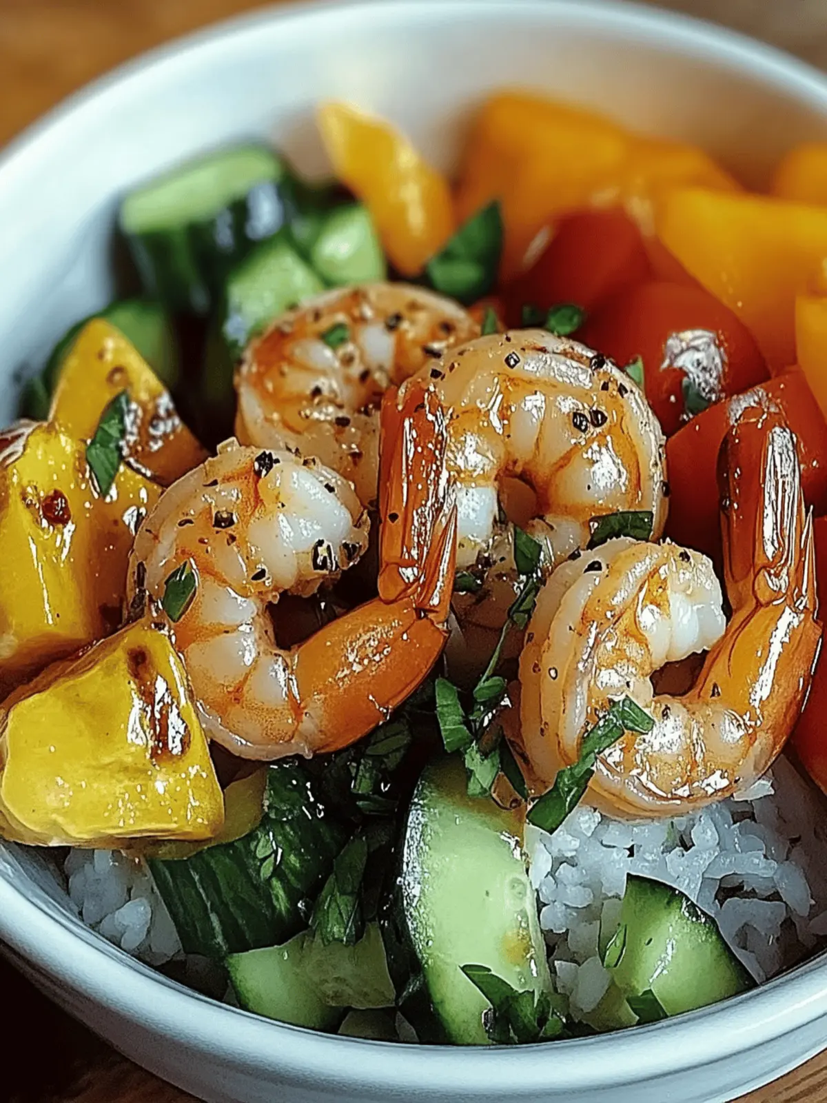 Zesty Shrimp Veggie Bowl