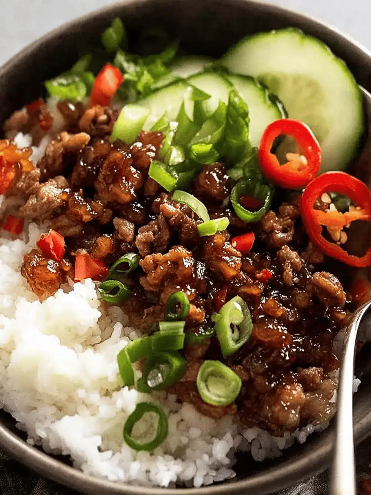 Vietnamese Caramelised Pork Bowls