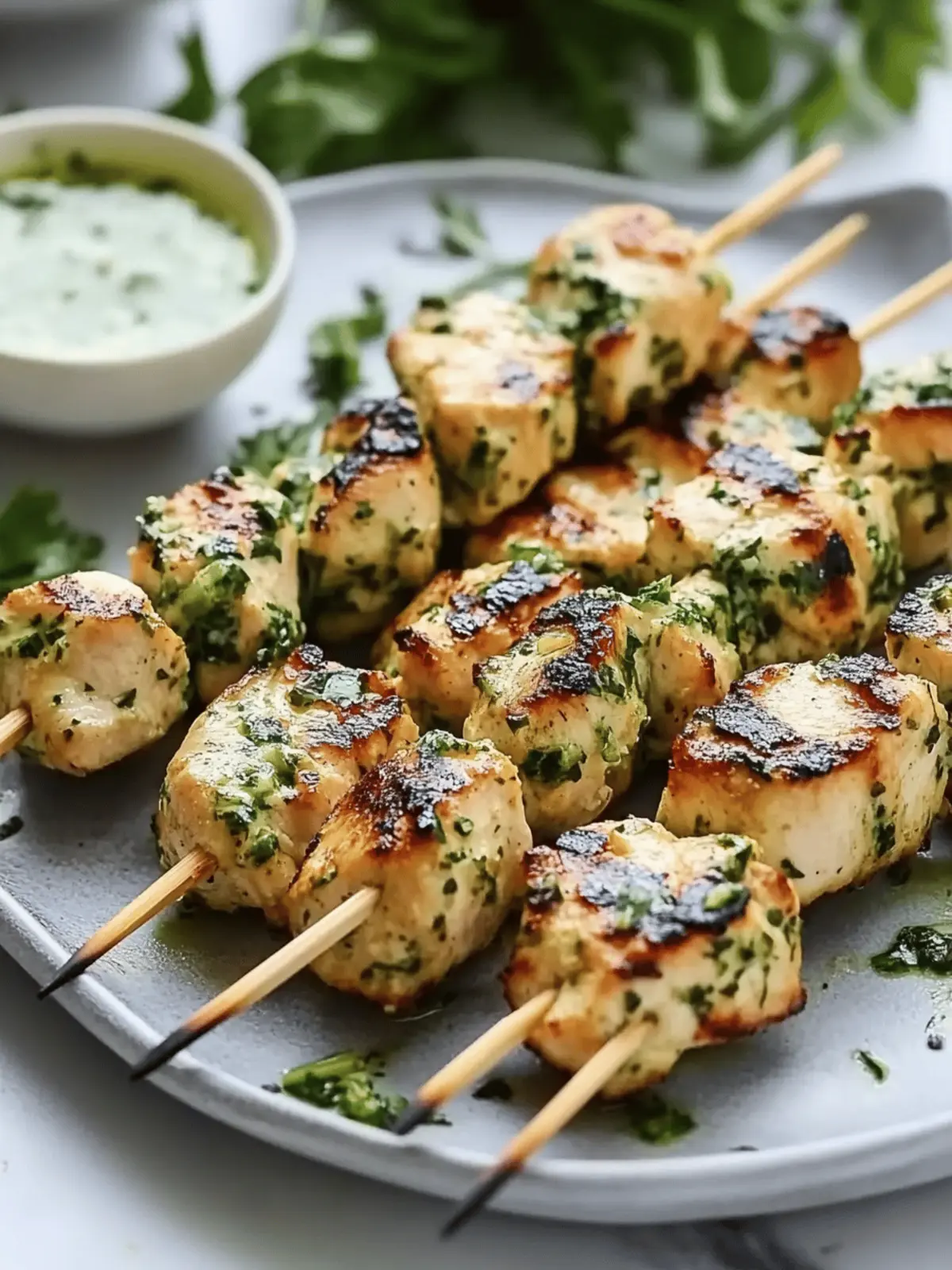 Grill Perfect Green Goddess Chicken Skewers for Flavorful Bliss 2 Green Goddess Chicken Skewers