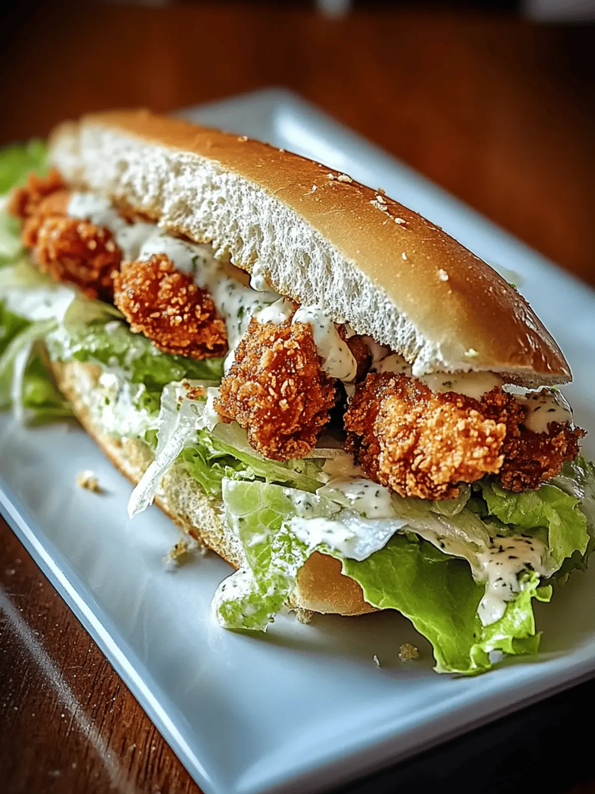 Crispy Chicken Caesar Sandwich