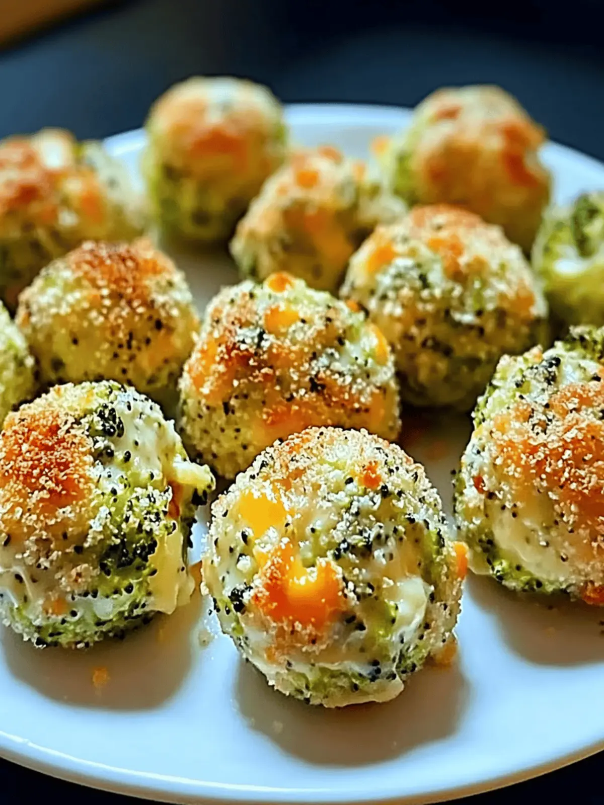Baked Broccoli Cheese Balls