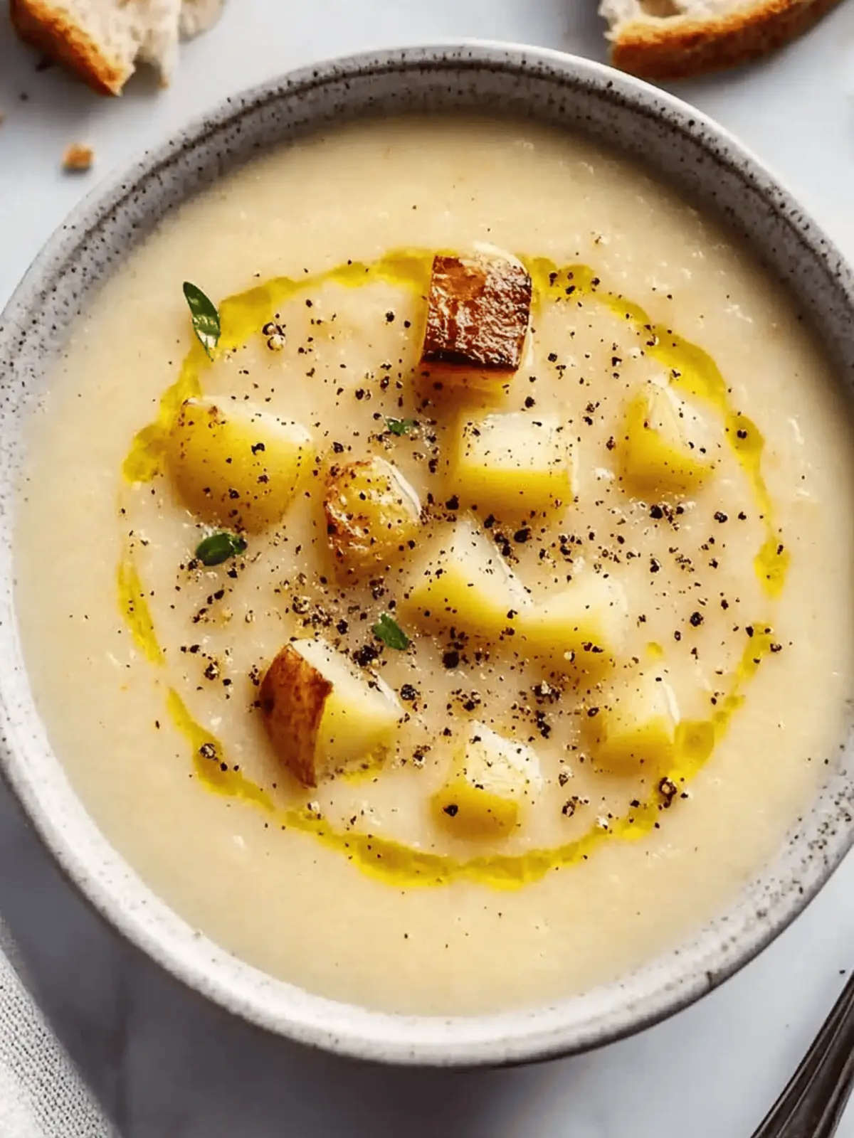 Vegan Roasted Garlic Potato Soup