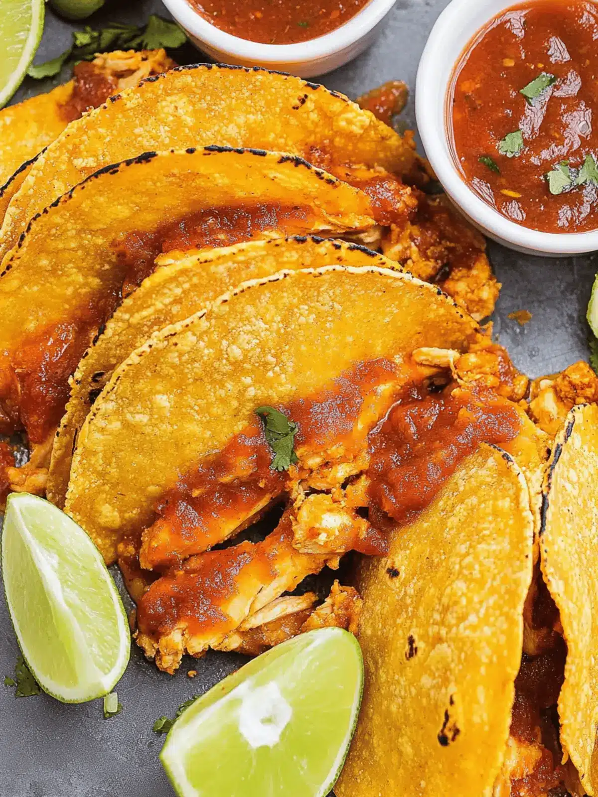 Cheesy Crispy Chicken Tacos