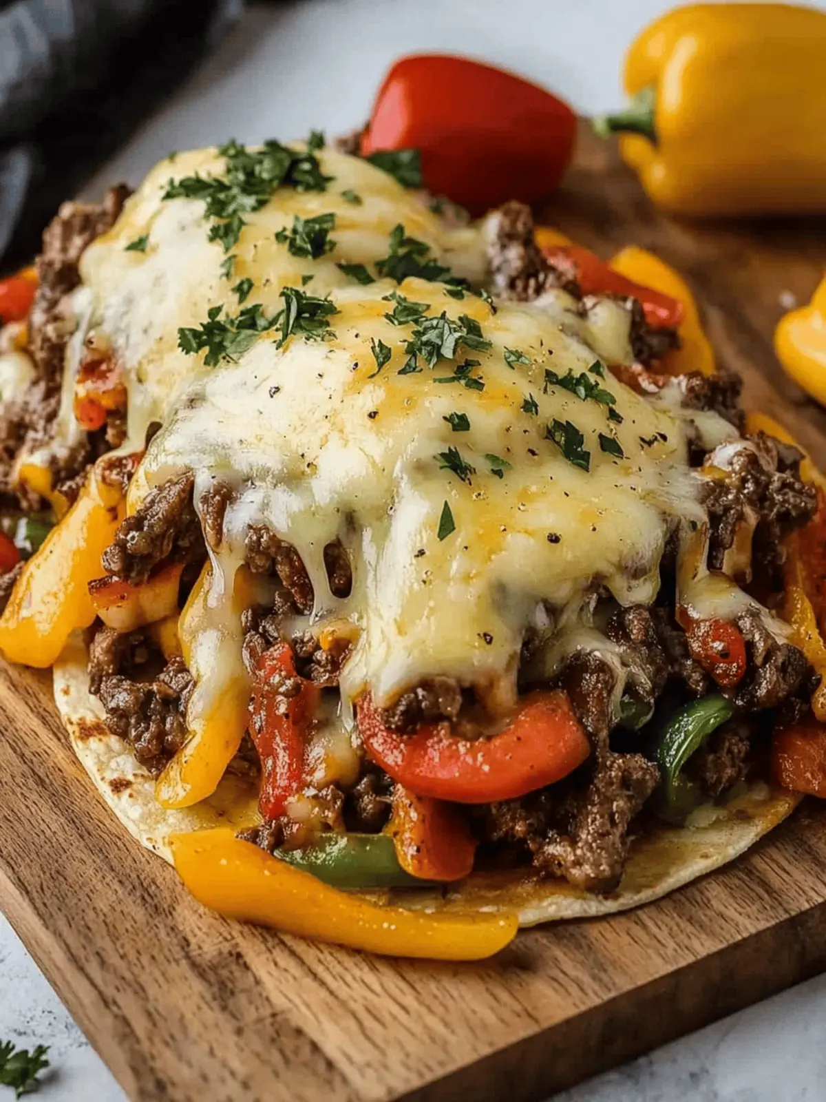 Cheese Steak Fajitas recipe