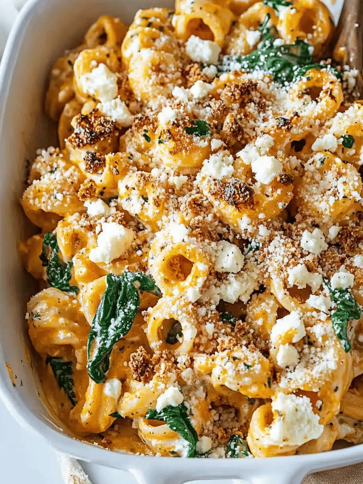 Pumpkin Feta Pasta