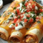 Baked Chicken Chimichangas