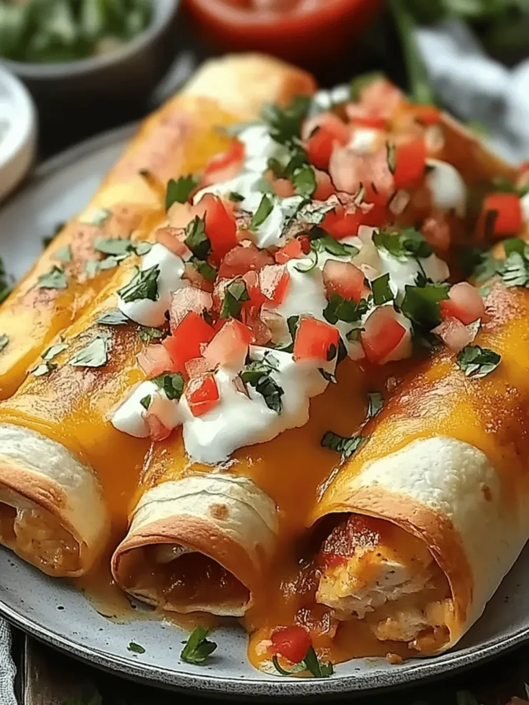 Baked Chicken Chimichangas