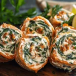 Stuffed Salmon Pinwheels Recipe