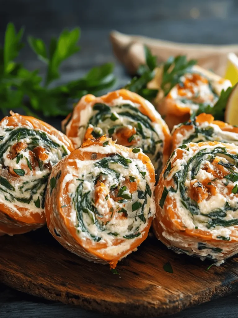 Stuffed Salmon Pinwheels Recipe