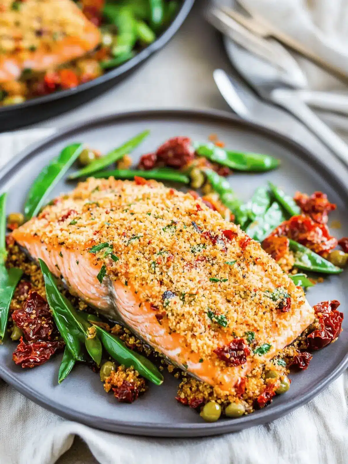 Sun-Dried Tomato Parmesan Crusted Salmon That's Simply Irresistible 2 Sun-Dried Tomato Parmesan Crusted Salmon