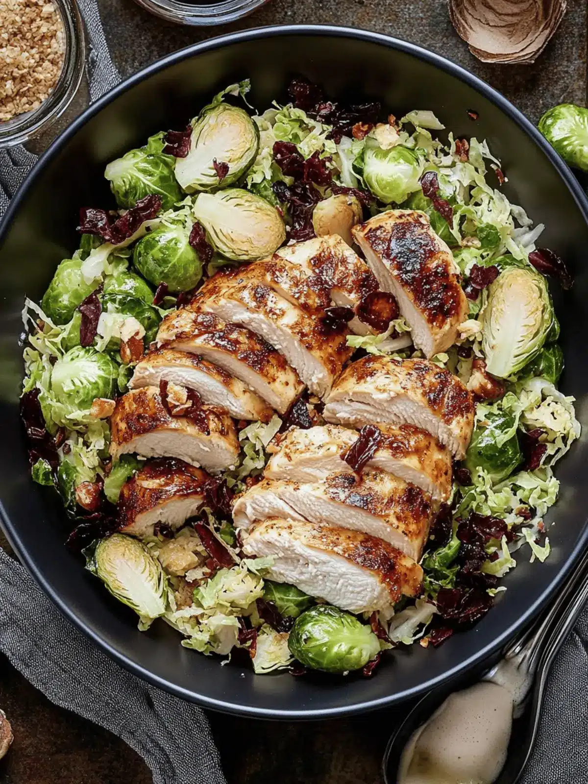Chicken Brussels Sprout Salad