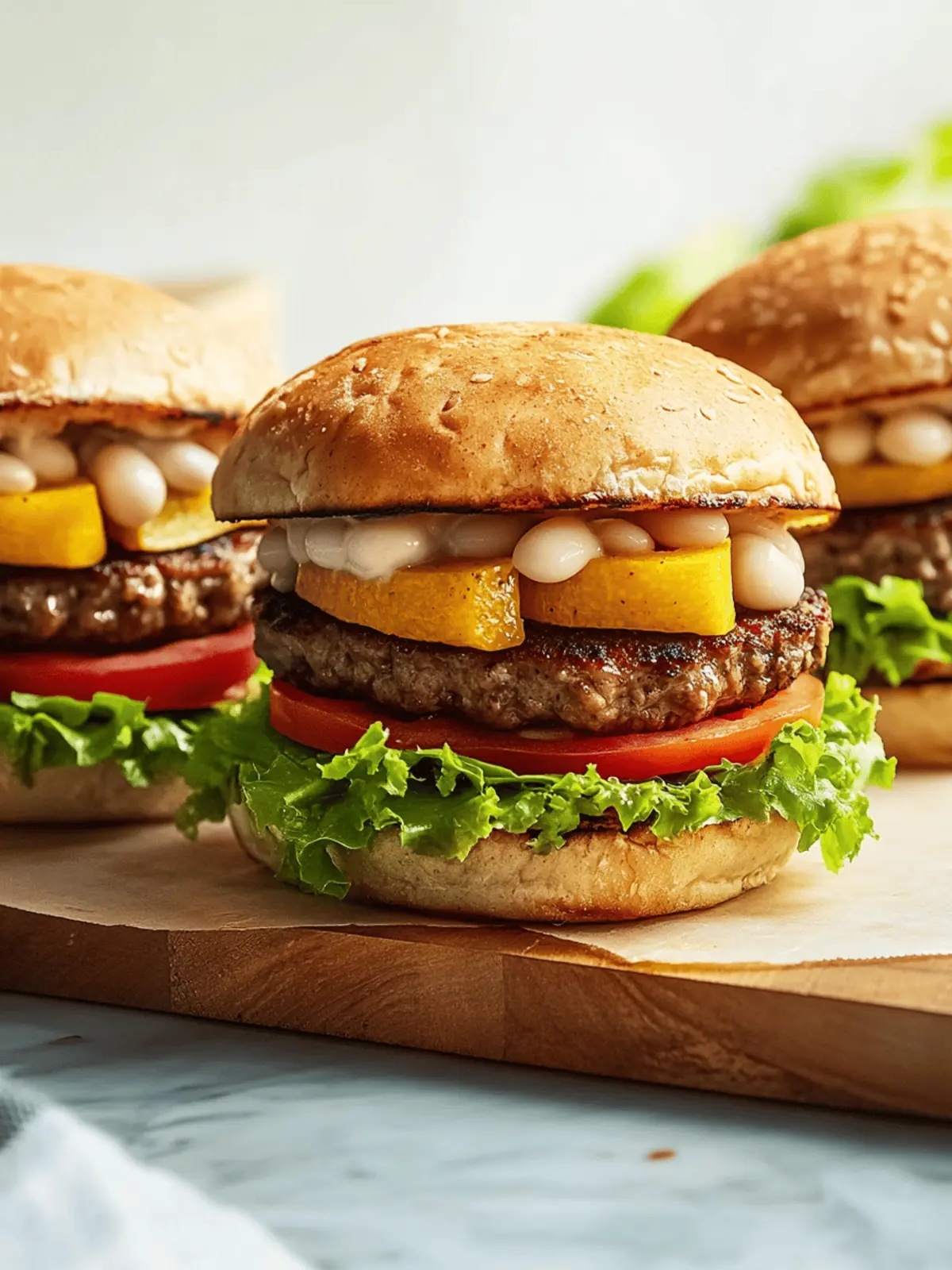 Blended Beef, White Bean and Squash Burgers for Ultimate Flavor 2 Blended Beef, White Bean and Squash Burgers