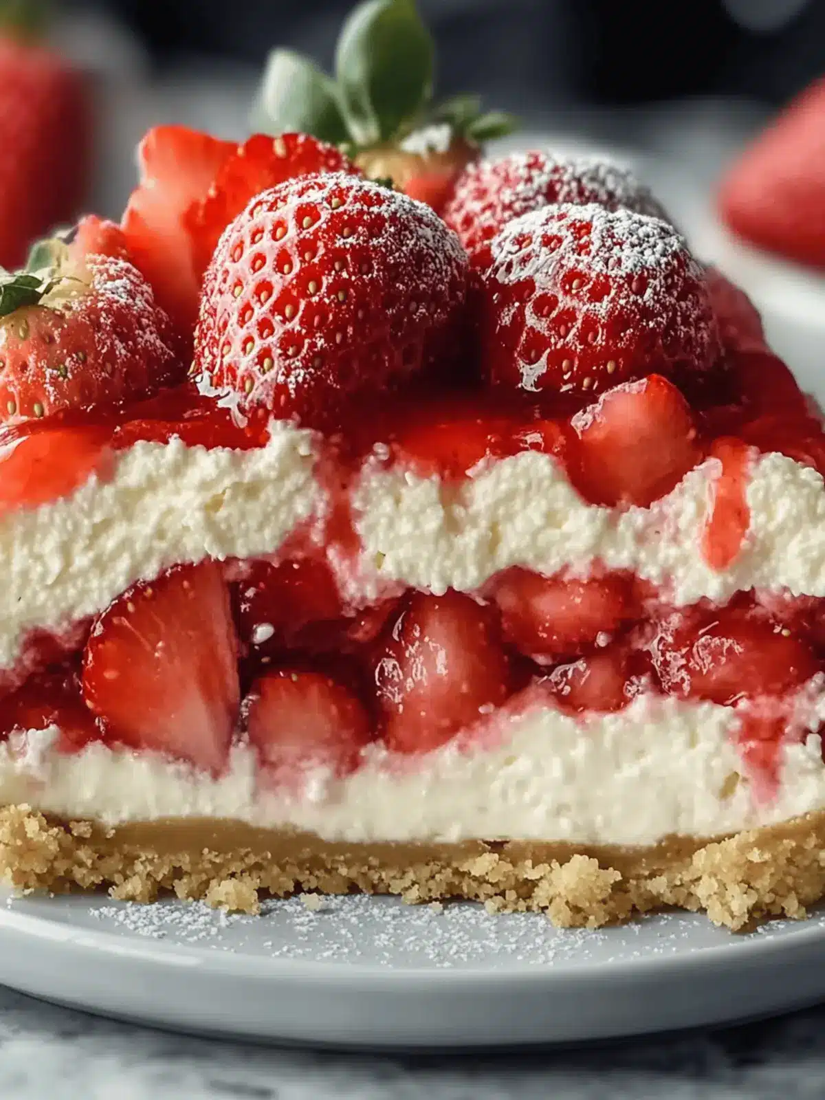 Strawberry Shortcake Cheesecake