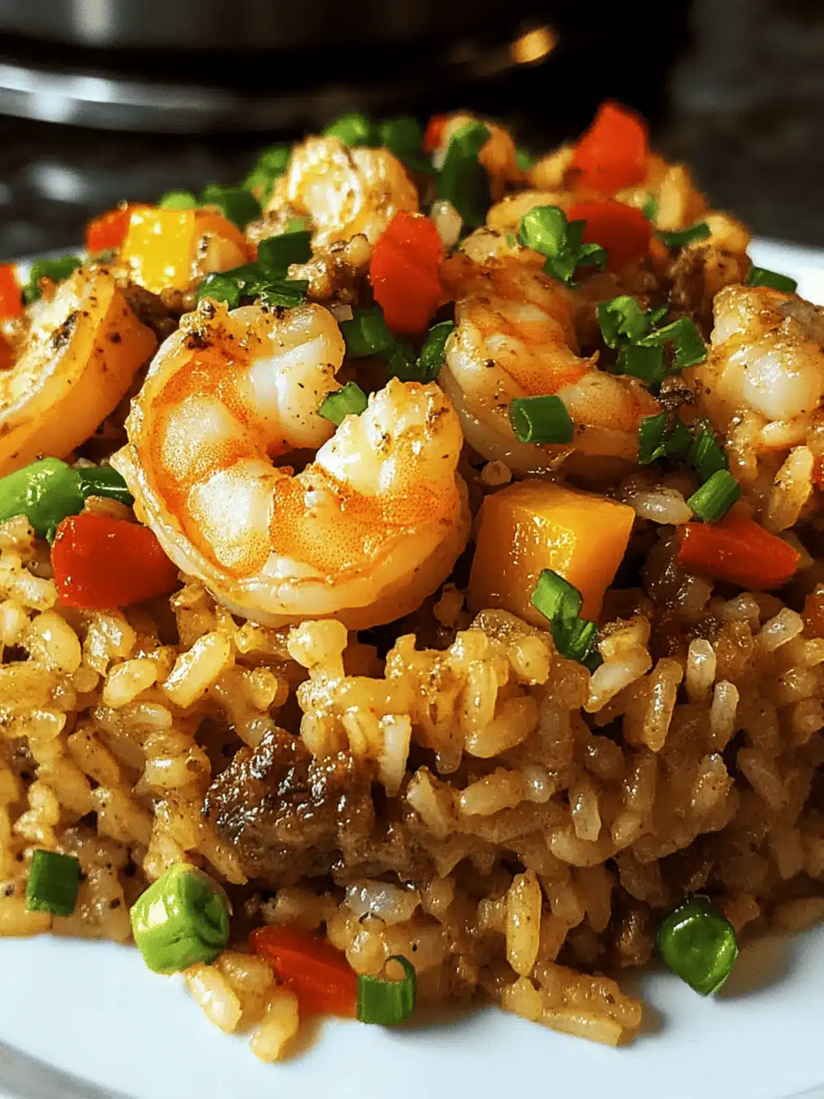 Shrimp Dirty Rice Skillet