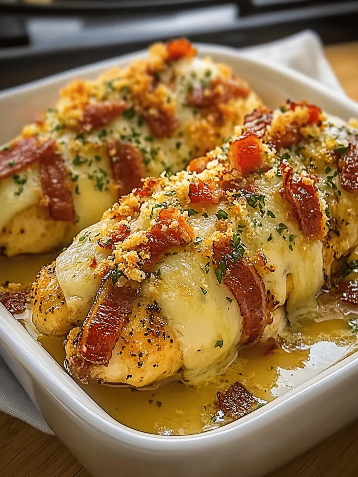 Savory Bacon Garlic Parmesan Chicken That's Sure to Impress 3 Bacon Garlic Parmesan Chicken