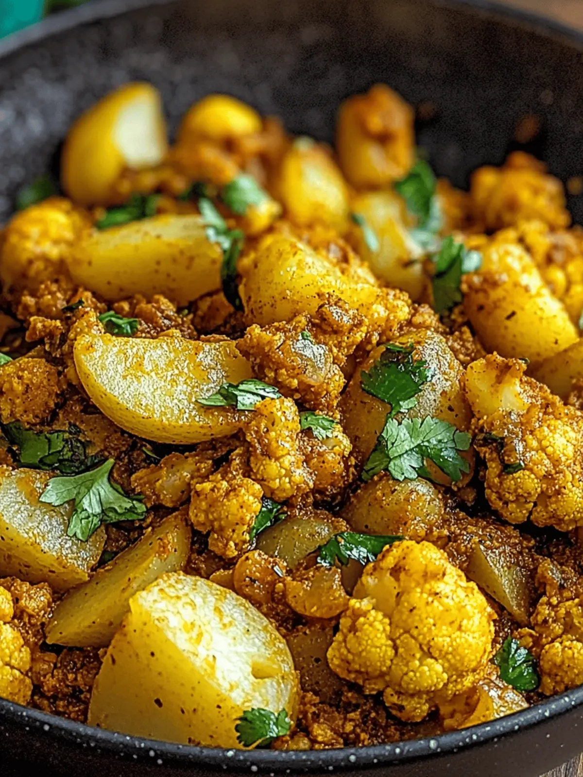 Aloo Gobi (Indian Spiced Potatoes and Cauliflower)