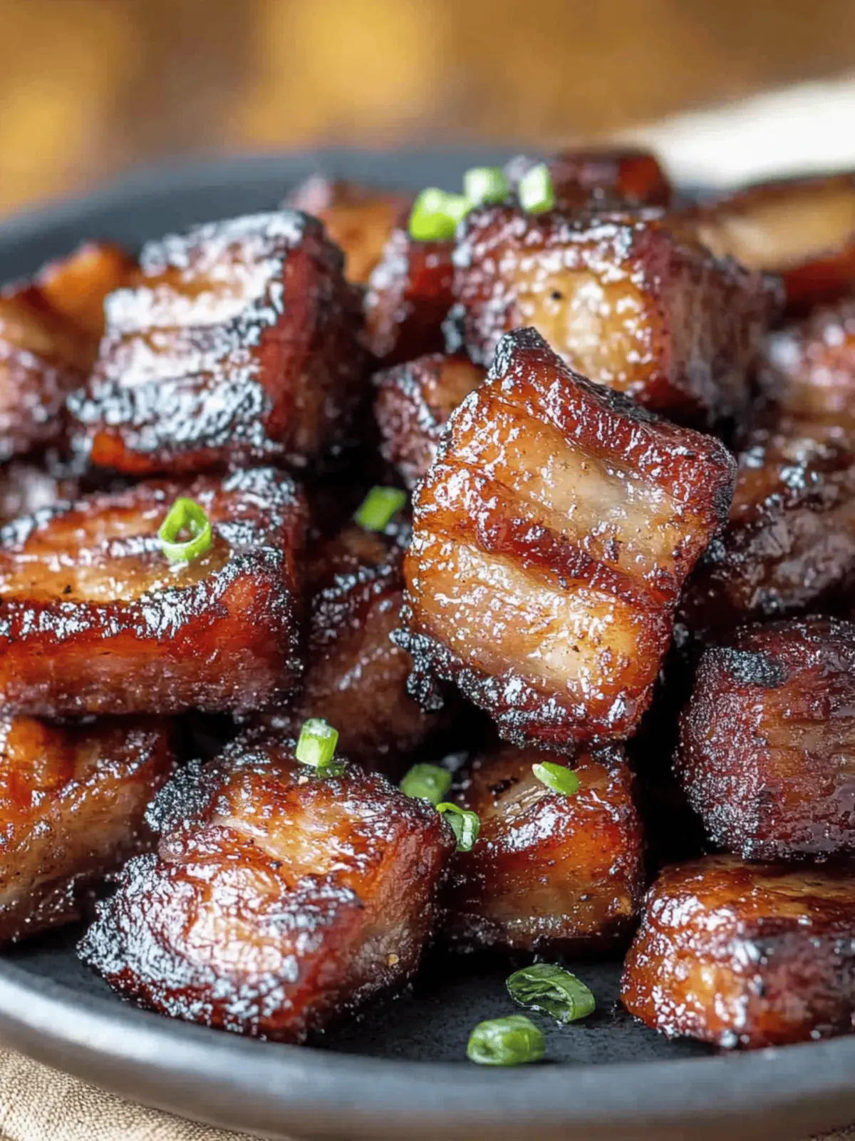 Air Fryer Pork Belly Bites